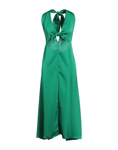 Woman Maxi dress Green Size M Polyester