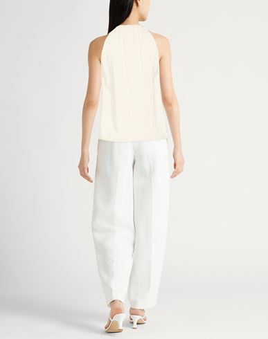 Woman Top Ivory Size 4 Silk