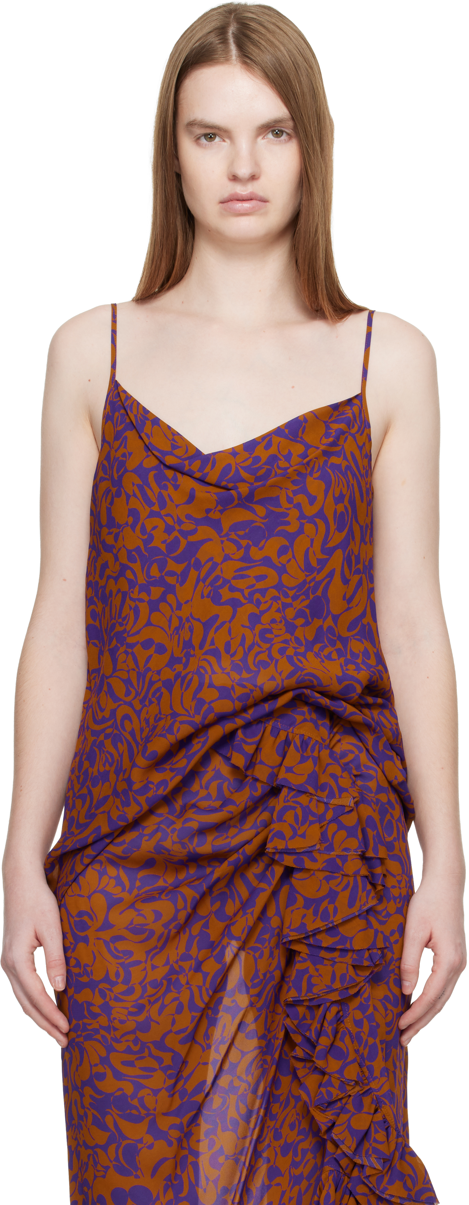 Purple & Orange Pattern Camisole