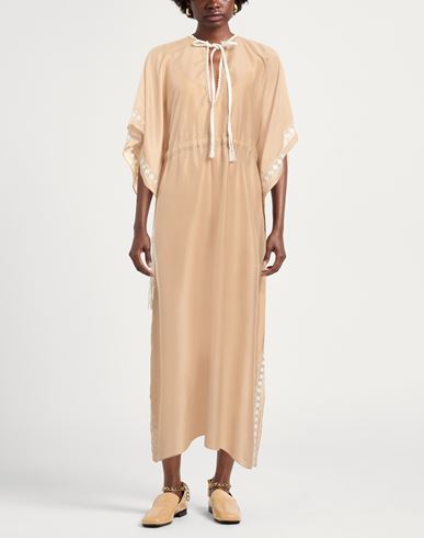 Woman Maxi dress Sand Size M Polyester, Cotton