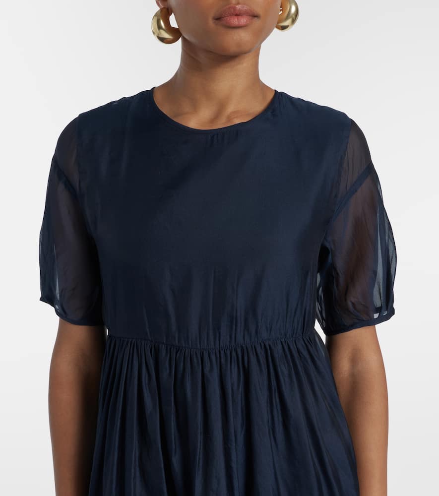 Fatoso silk-blend organza midi dress