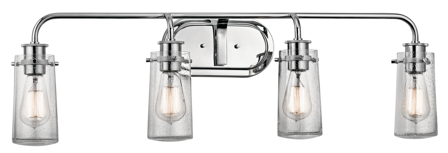 Chrome Four Light Bath from the Braelyn Collection