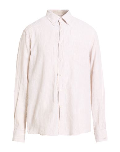 Man Shirt Beige Size 17 Linen