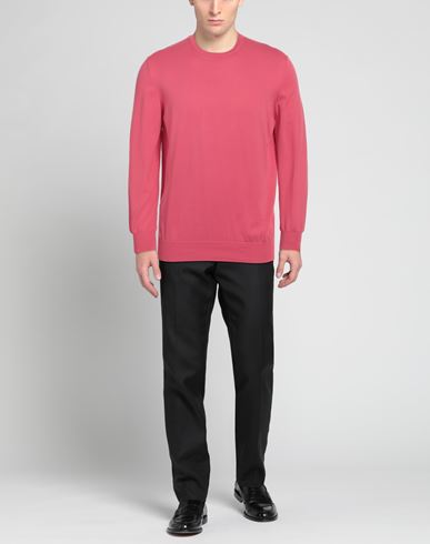 Man Sweater Fuchsia Size 42 Cotton