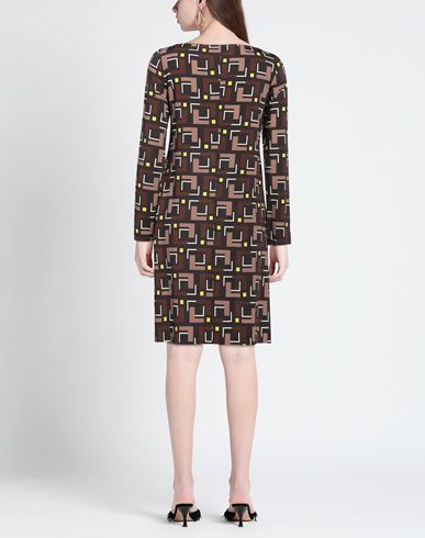 Malìparmi Woman Mini dress Dark brown Size 4 Viscose, Elastane