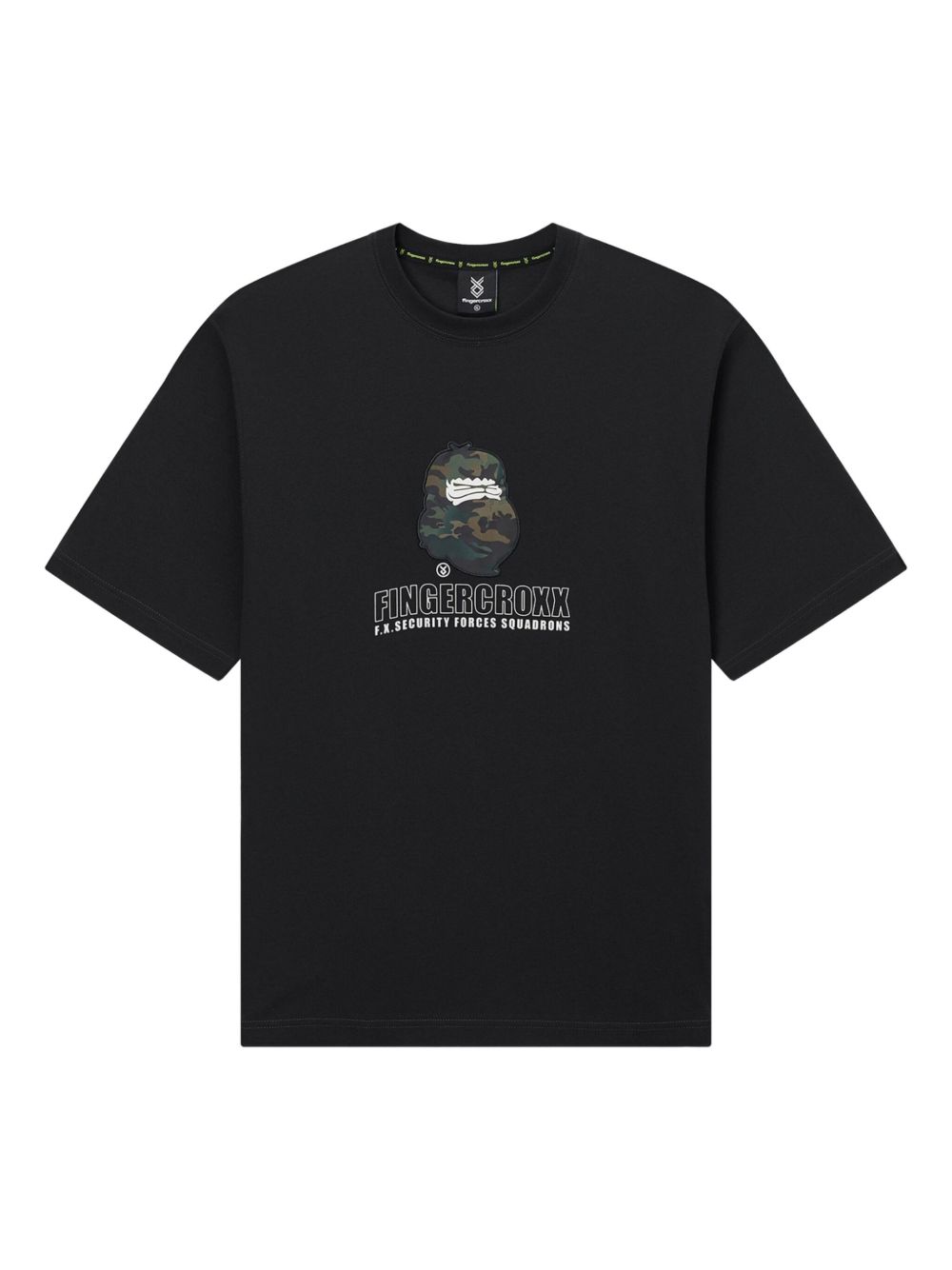Camouflage-print T-shirt - Black