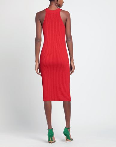 Woman Midi dress Red Size 8 Viscose, Polyamide