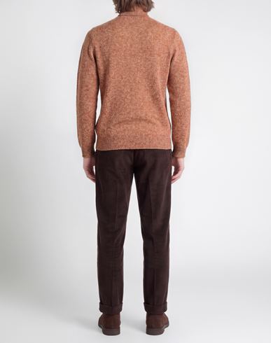 Man Turtleneck Rust Size L Virgin Wool
