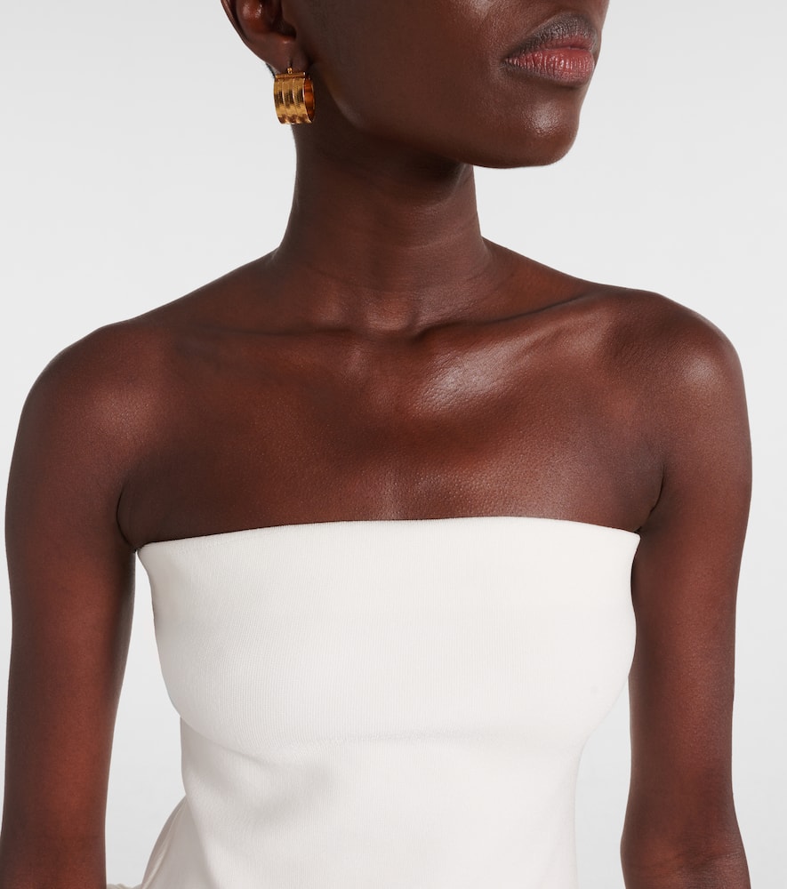 Pollie linen and rayon-blend minidress