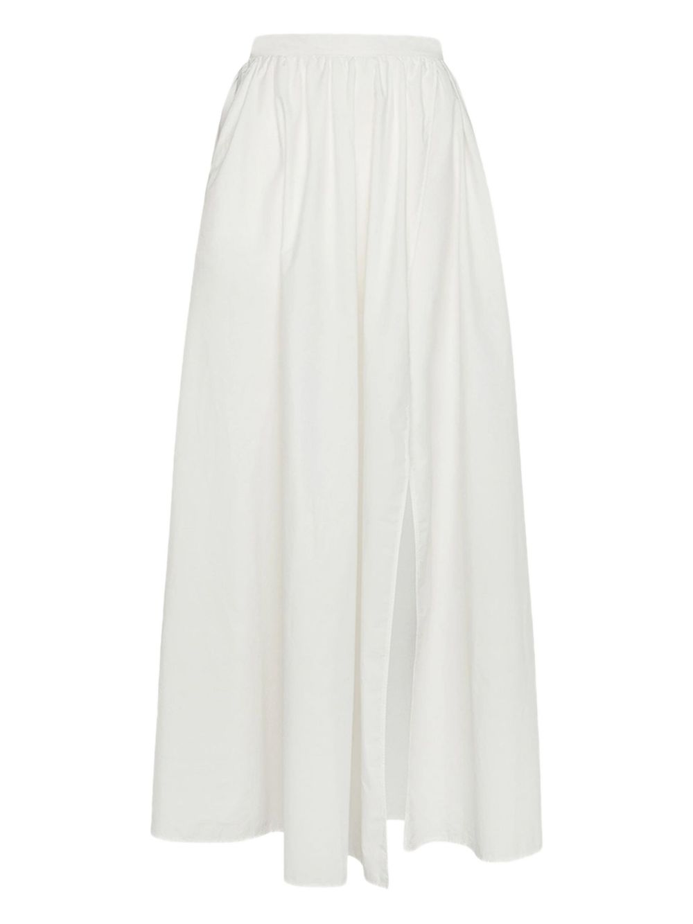 Cotton maxi skirt - White