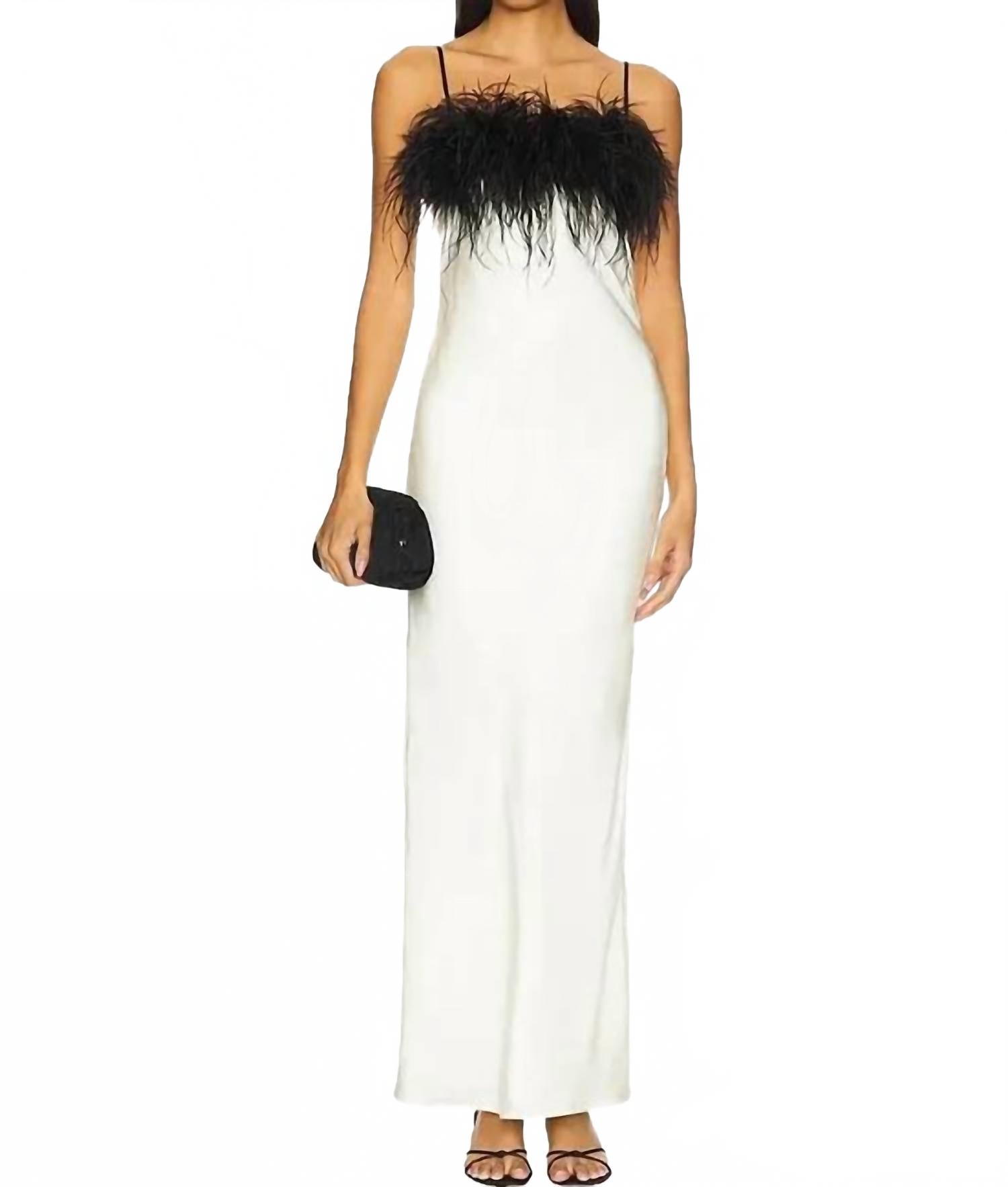 Lady Dress In Ivory/black