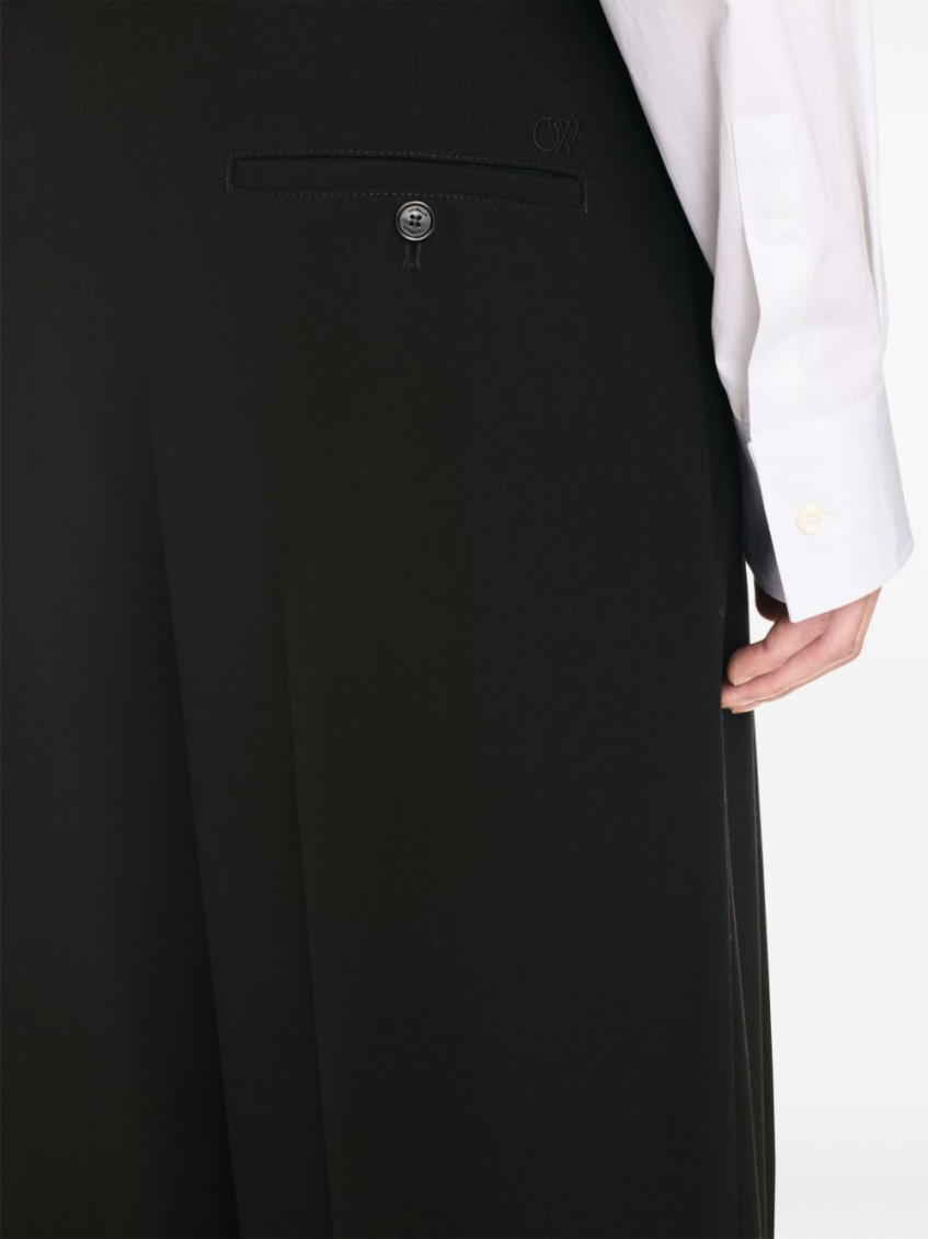 OW darted tailored trousers - Black