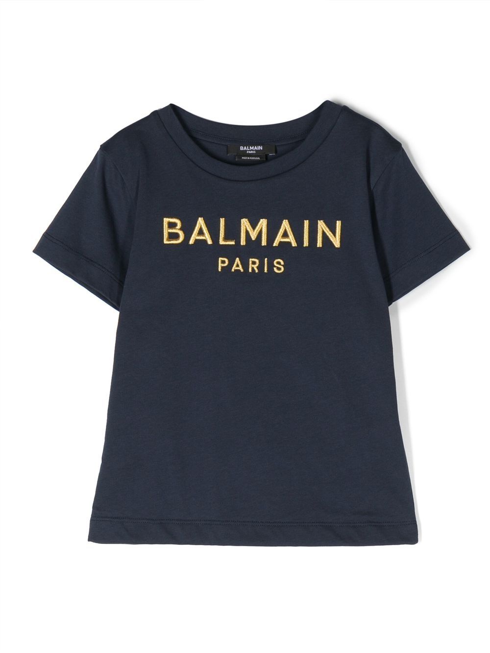 Embroidered-logo T-shirt - Black