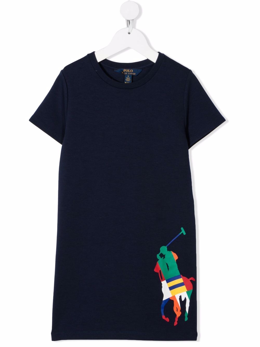Logo-printed T-shirt dress - Blue