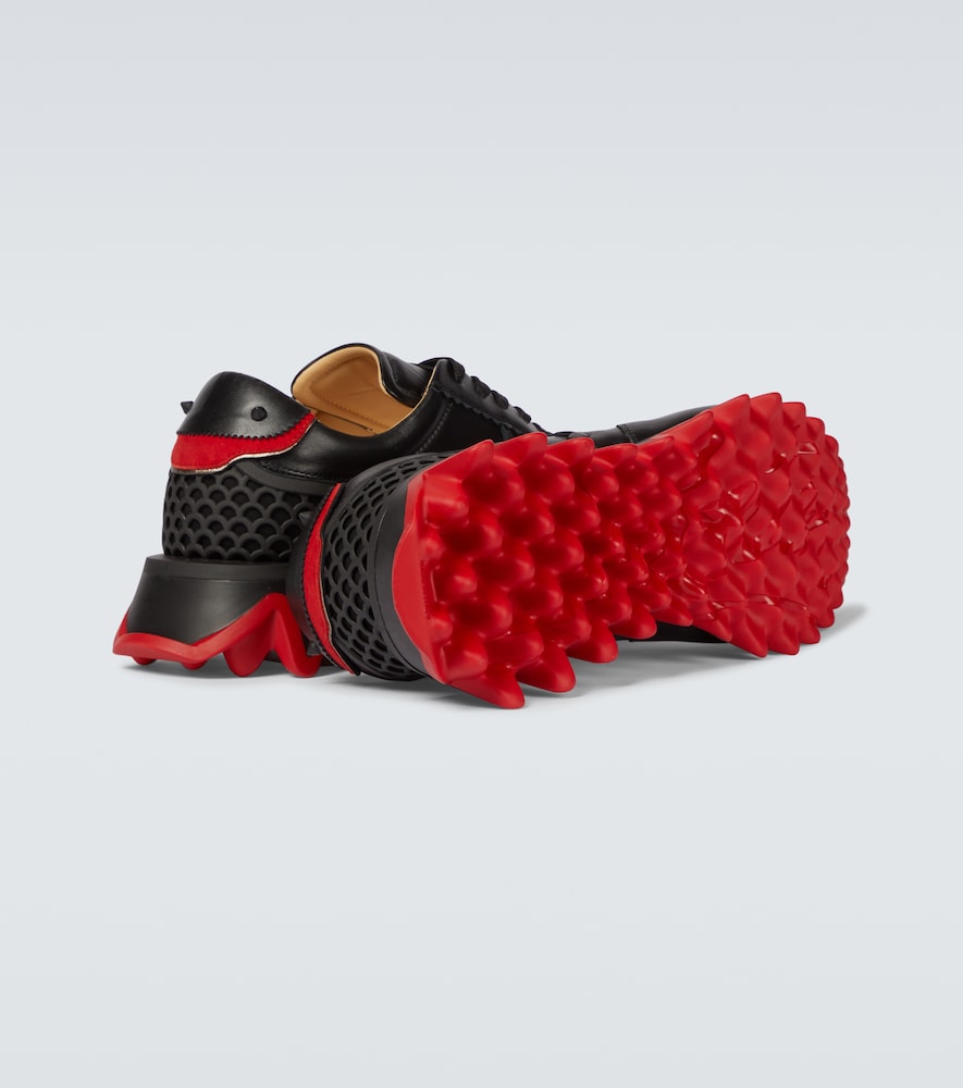 Loubishark leather sneakers