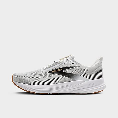 Men's Revel 8 Running Shoes in White/Black/Oak Buff