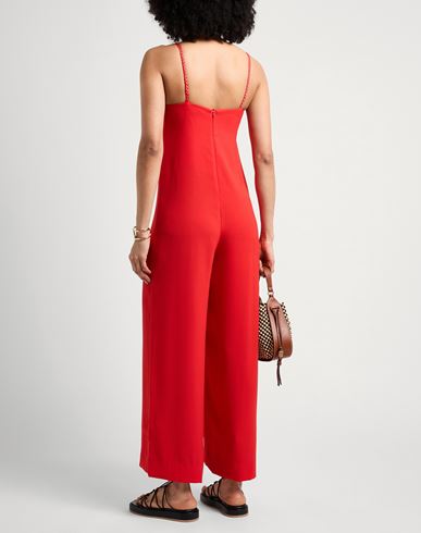 Woman Jumpsuit Red Size 8 Polyester, Viscose