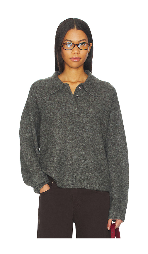 Lovers and Friends Ivy Polo Sweater in Grey. - M also in