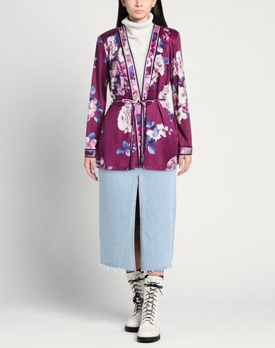 Woman Cardigan Plum Size 8 Silk