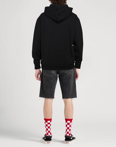 Man Sweatshirt Black Size L Cotton, Polyester