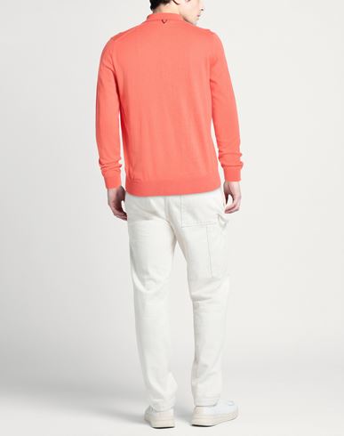 Man Sweater Coral Size 44 Silk, Cotton