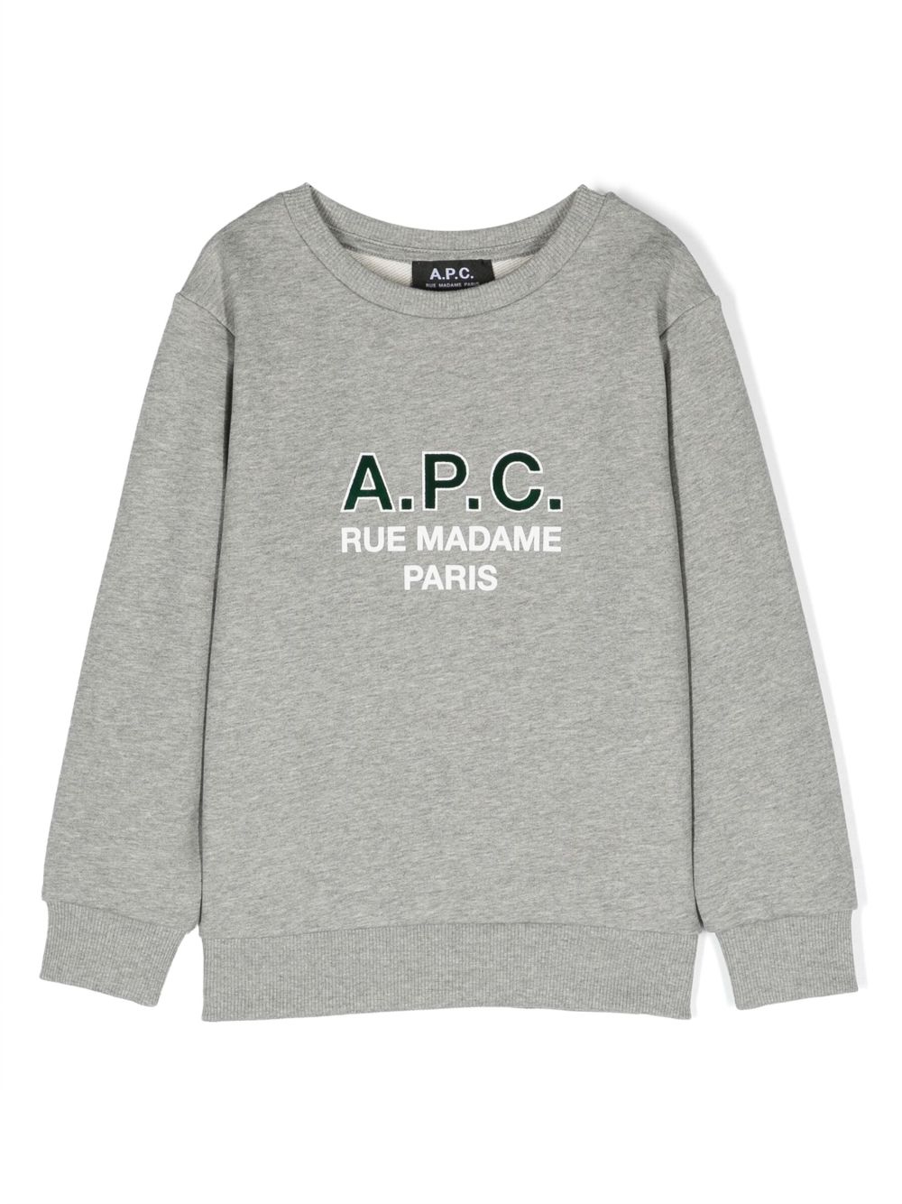 Logo-print cotton sweatshirt - Grey