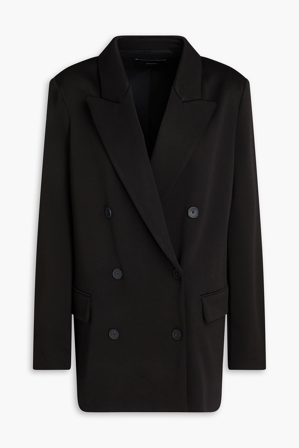 Chapone double-breasted ottoman blazer - Black - FR 44