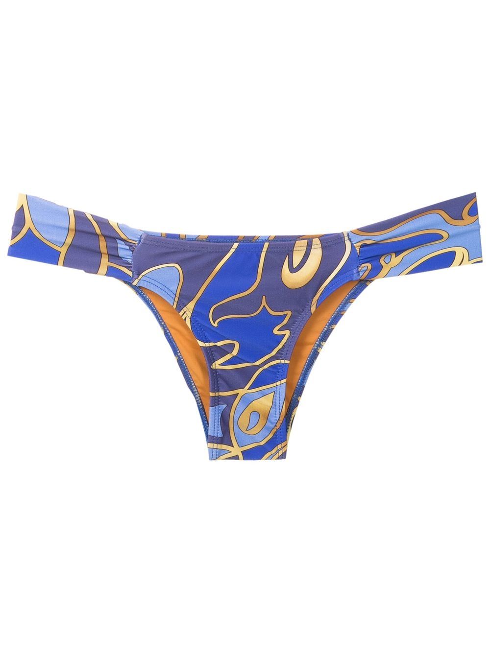 Graphic-print bikini - Blue