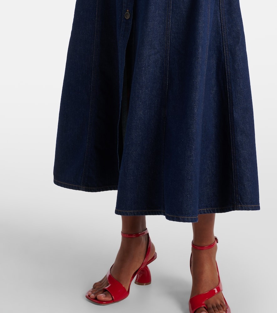 X Argent Farrow denim midi dress