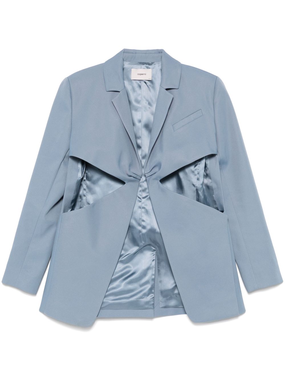 Twisted cut-out blazer - Blue