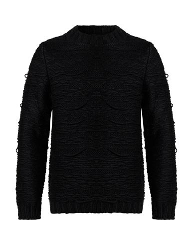 Man Sweater Black Size L Acrylic, Alpaca wool, Wool