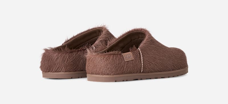 ® Women's Otzo Calf Hair Clog Shoes in Caribou