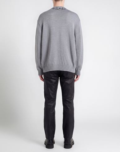 Man Sweater Grey Size M Acrylic, Wool