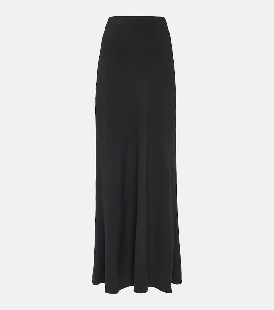 Crêpe maxi skirt
