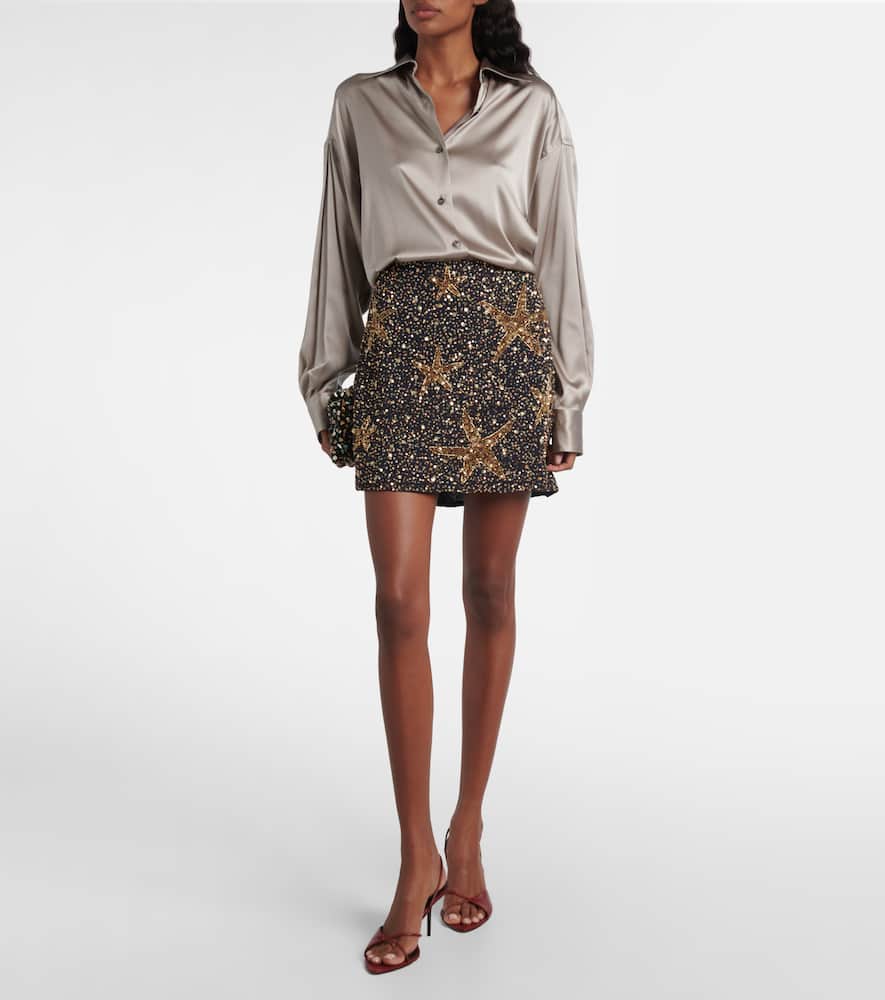 Minna sequined miniskirt