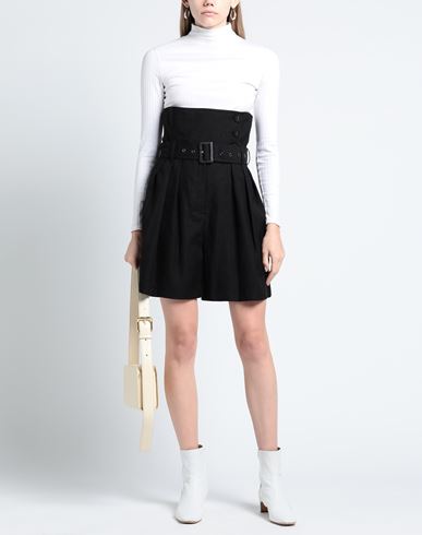Woman Shorts & Bermuda Shorts Black Size 2 Wool
