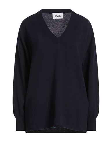 Woman Sweater Midnight blue Size 8 Wool, Cashmere
