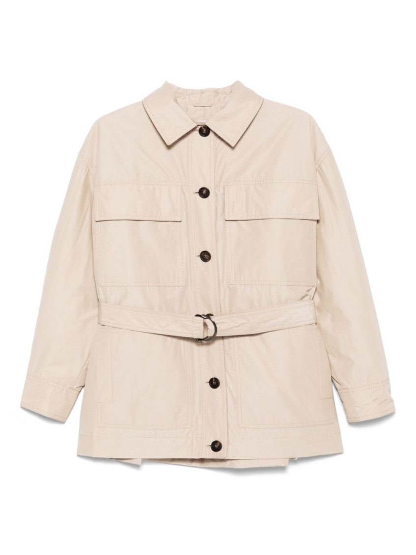 Brunello Cucinelli belted jacket - Neutrals