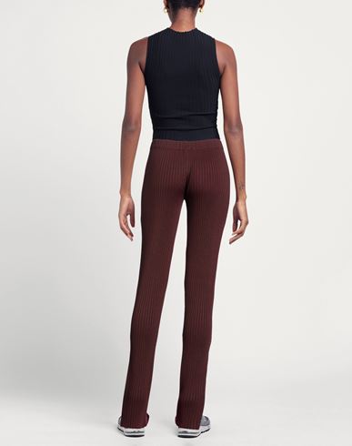 Maison Flâneur Woman Pants Burgundy Size 4 Paper, Wool