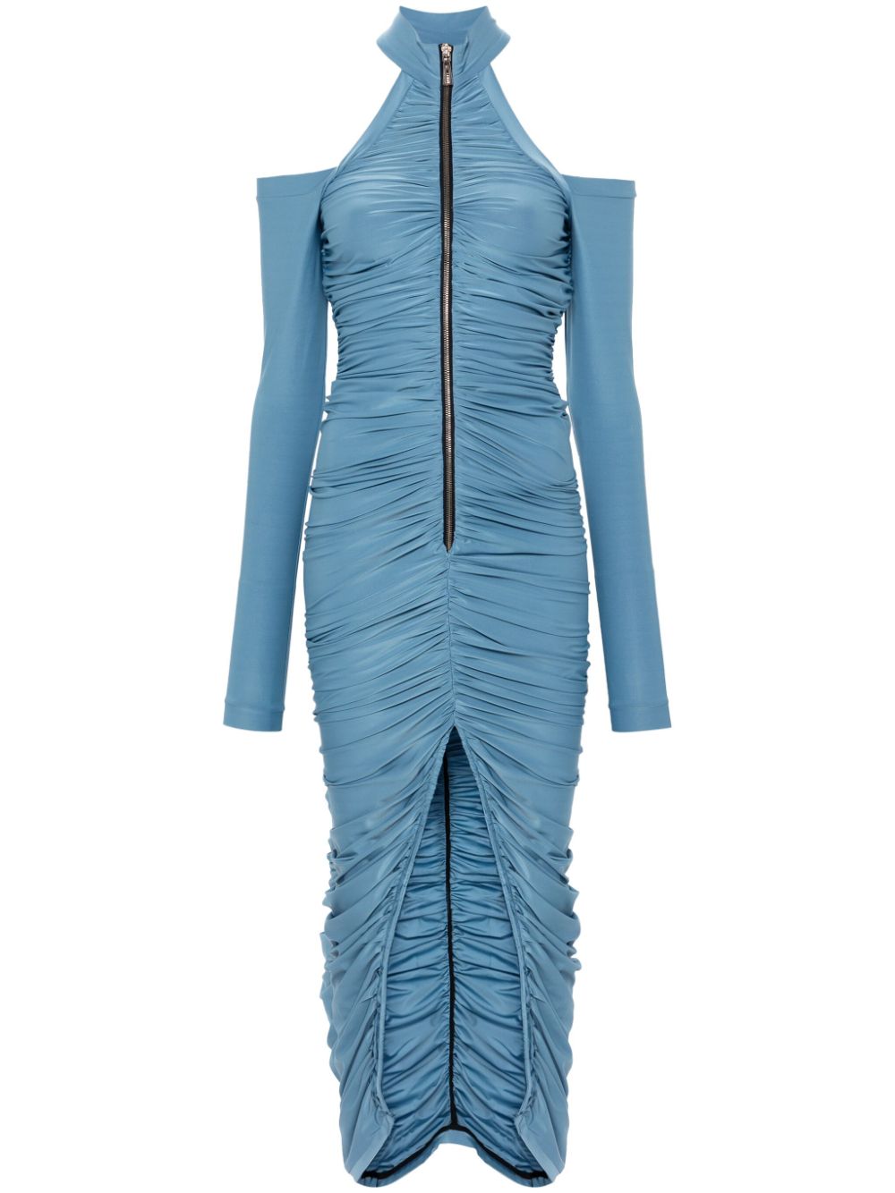 Draped maxi dress - Blue