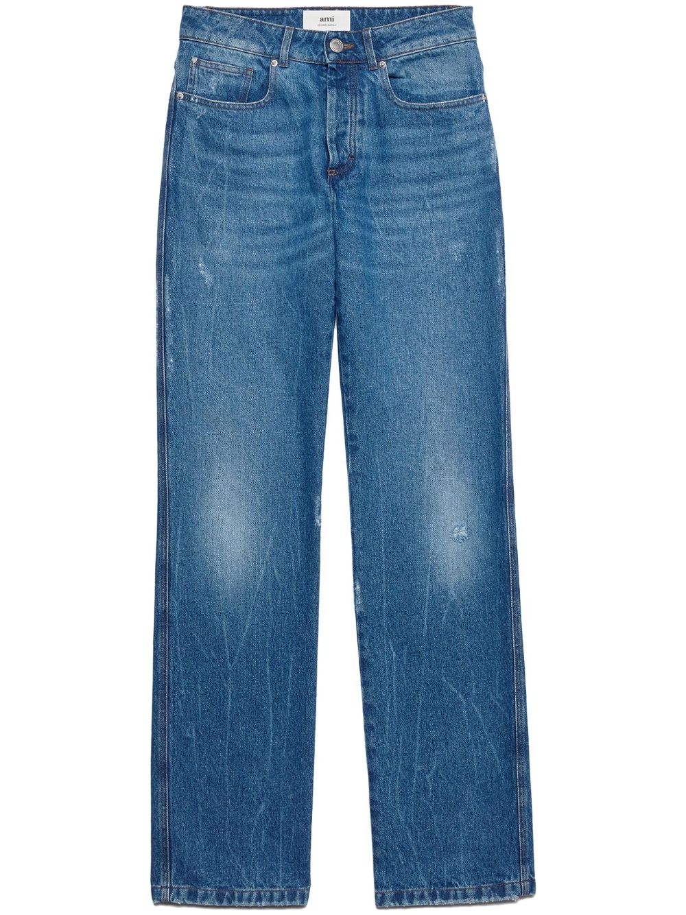 Low-rise straight-leg jeans - Blue