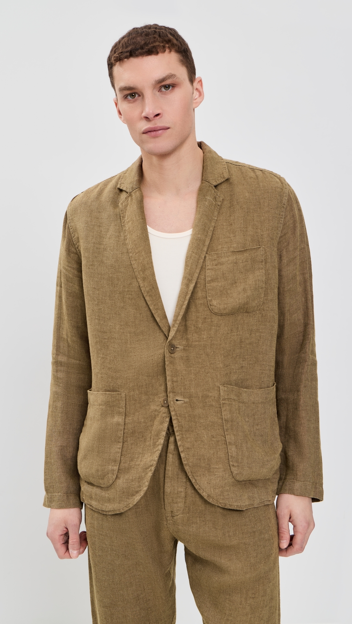 Linen Alta Blazer Chai