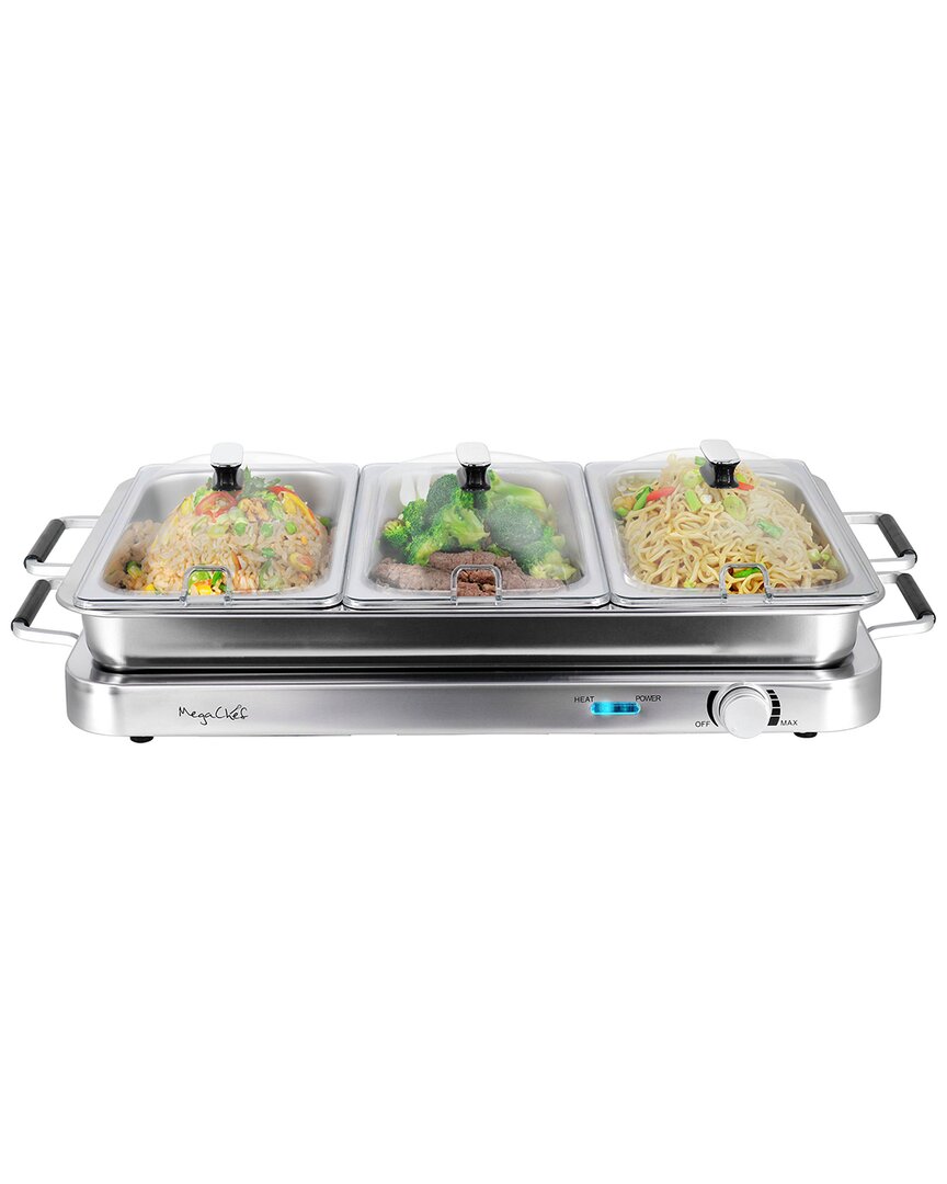 3-in-1 Electric Chaffing Buffet Server & Warming Tray