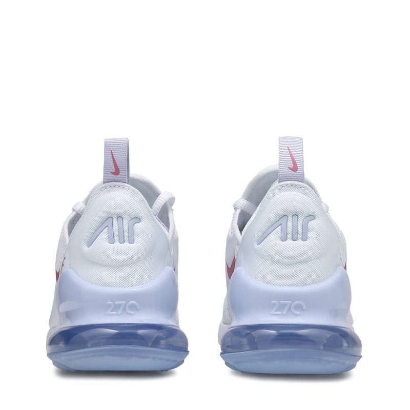 Kids' Air Max 270 Sneaker Big Kid Shoes (White/Peony)