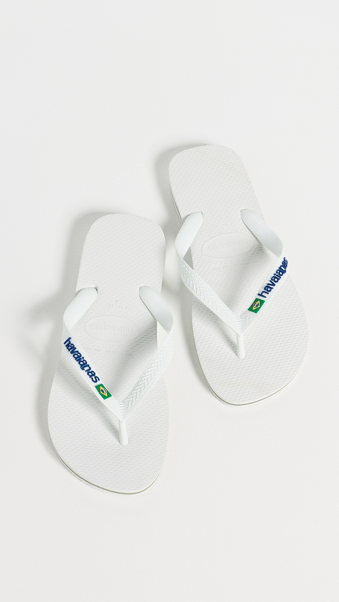 Brazil Logo Sandals White 8