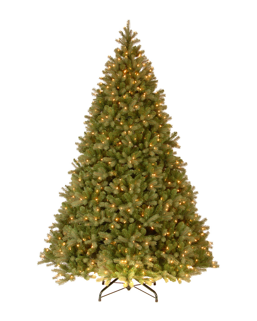 9Ft Feel-Real Downswept Fir Hinged Tree With 900 Lights