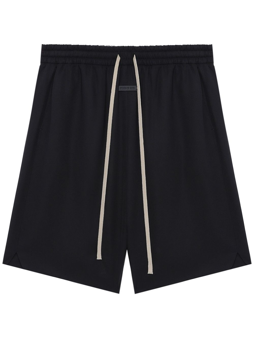 Logo-appliqué track shorts - Black