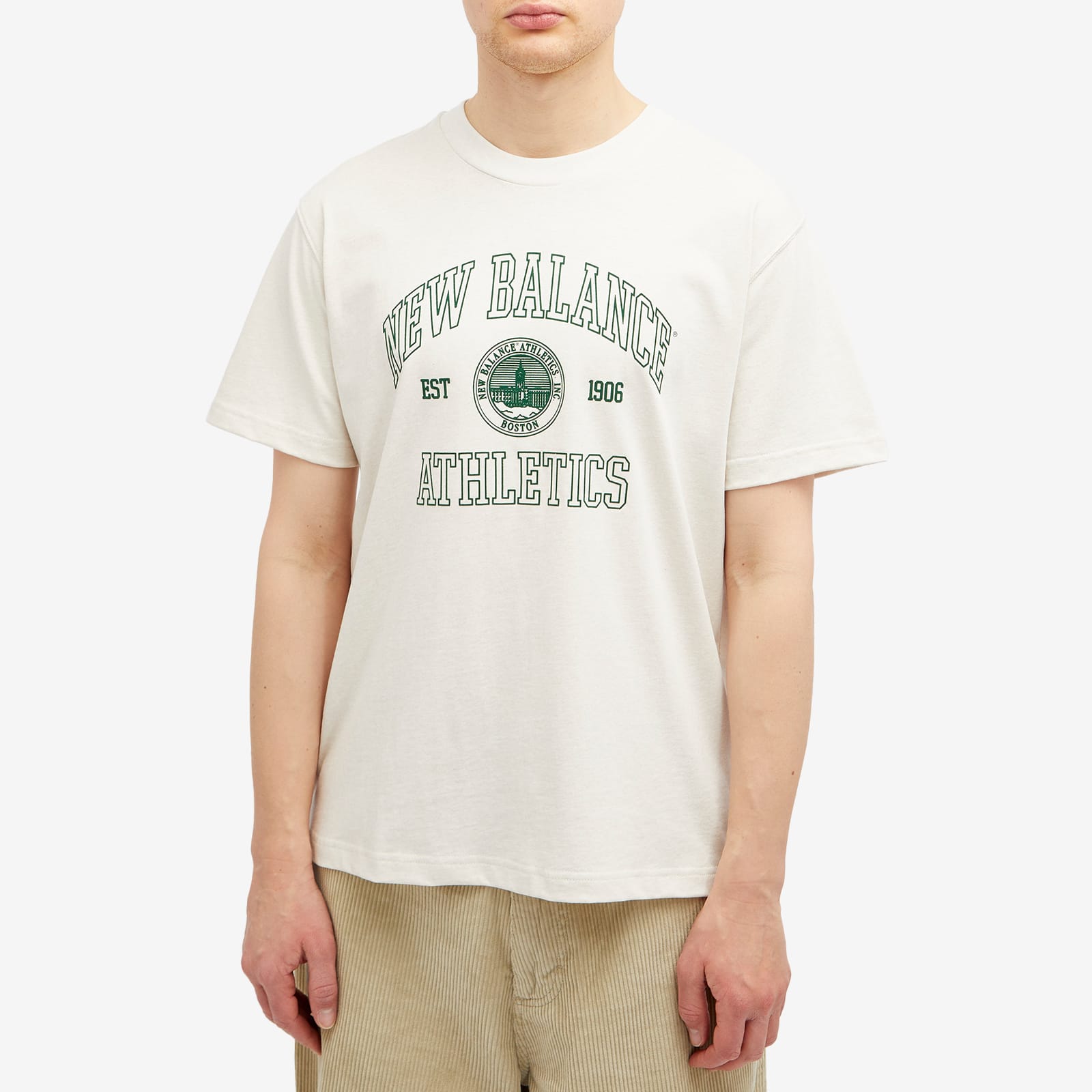 Men's Varsity Oversized T-Shirt in Light Heather
