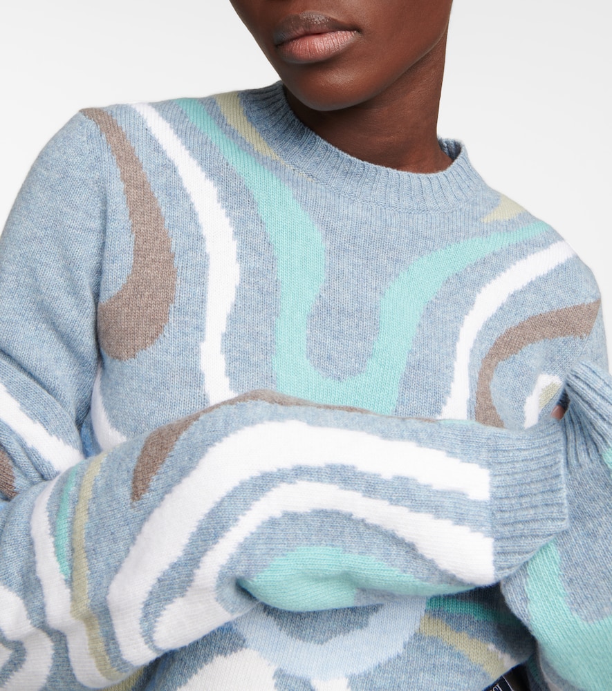 X Fusalp intarsia wool sweater