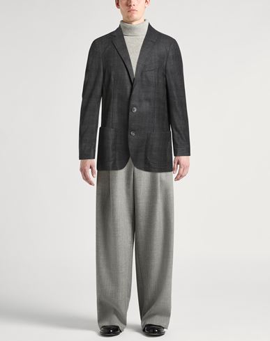 Man Blazer Charcoal Size 40 Cashmere